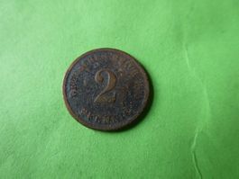 Dt. Reich 1874, 2 Pfennig