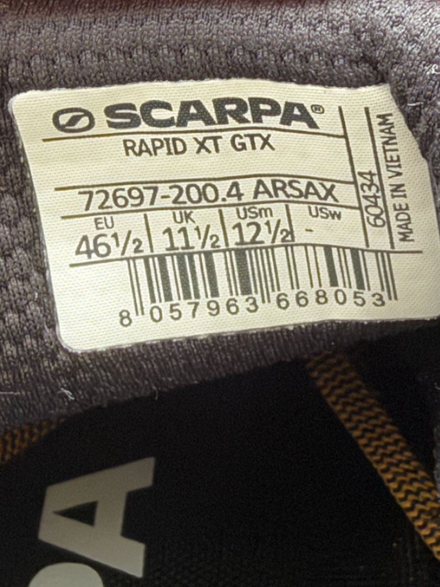 Scarpa Chaussures hommes: Scarpa Rapid XT GTX, Gr. 46,5 – Neuf (Voir description) à Neuchâtel par SalesmanCRM 8