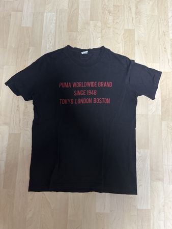 Schwarzes Puma T-Shirt, Worldwide Brand, Grösse L
