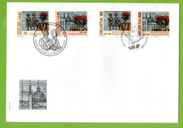 2005 FDC Schweizer Garde mit Combi Vatikan LP