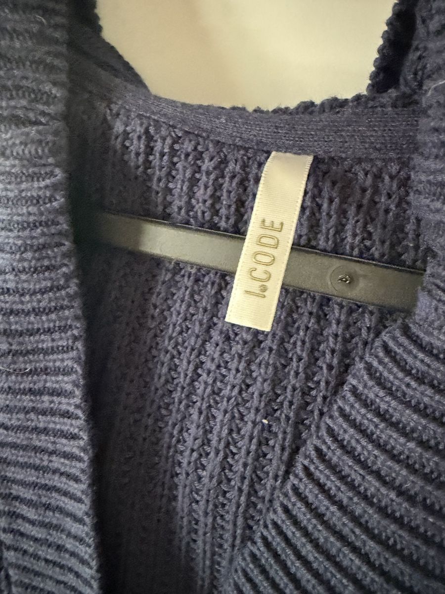 Gilets: Cardigan I.CODE bleu marine à capuche taille S – Neuf (Voir description) à Martigny par O96 2