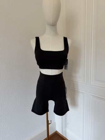 BYLT Premium Basics Set - Shorts & Bra - Black, Size S!