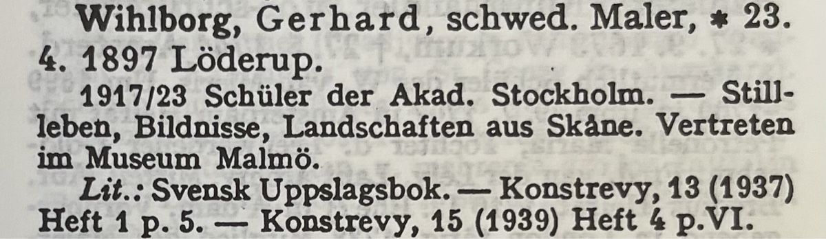 Dipinti: Wihlborg Gerhard (1897-1982) – Usato da Grosshöchstetten venduto da Perle1951 4