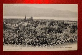 Vue sur Lausanne depuis Sauvabelin 1906 Rar!