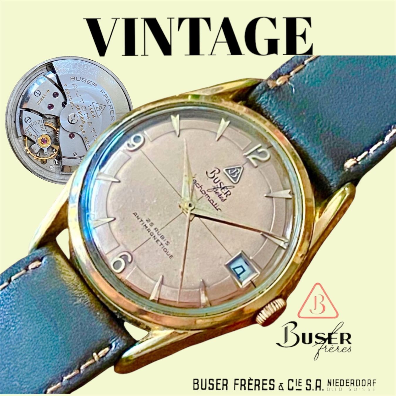 Orologi: Buser Swiss Vintage  Uhr – Usato da lyss venduto da Uhrenparadies