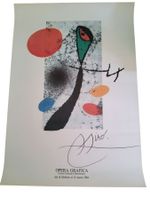Affiche de l'exposition Opera Grafica de Joan Miro 1984.