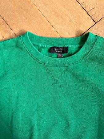 Grüner Manor Pullover aus Baumwolle Gr. L