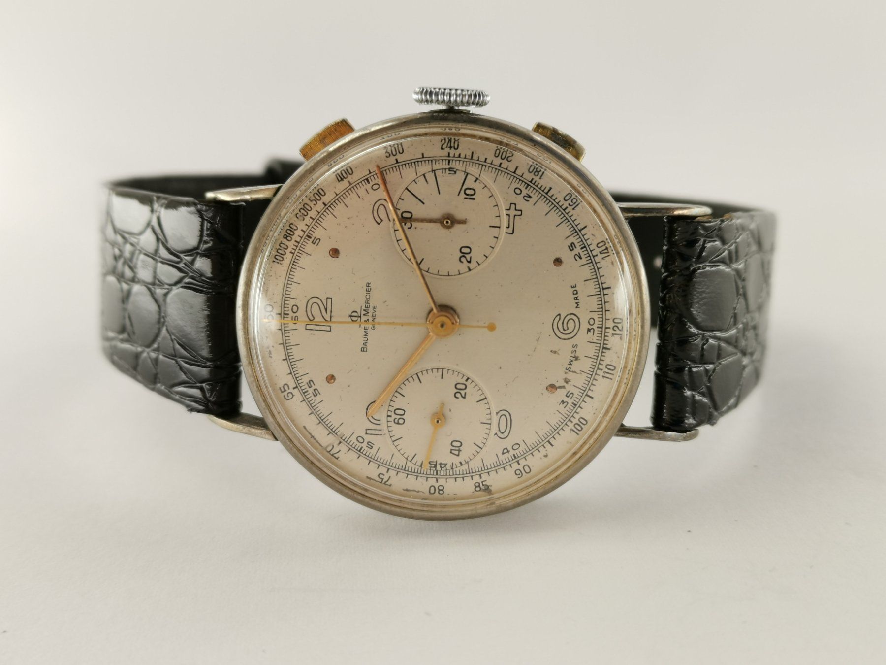 Baume & Mercier Orologi: Baume & Mercier Chronograph Vintage – Usato da Zürich venduto da Stargold-Uhren 5