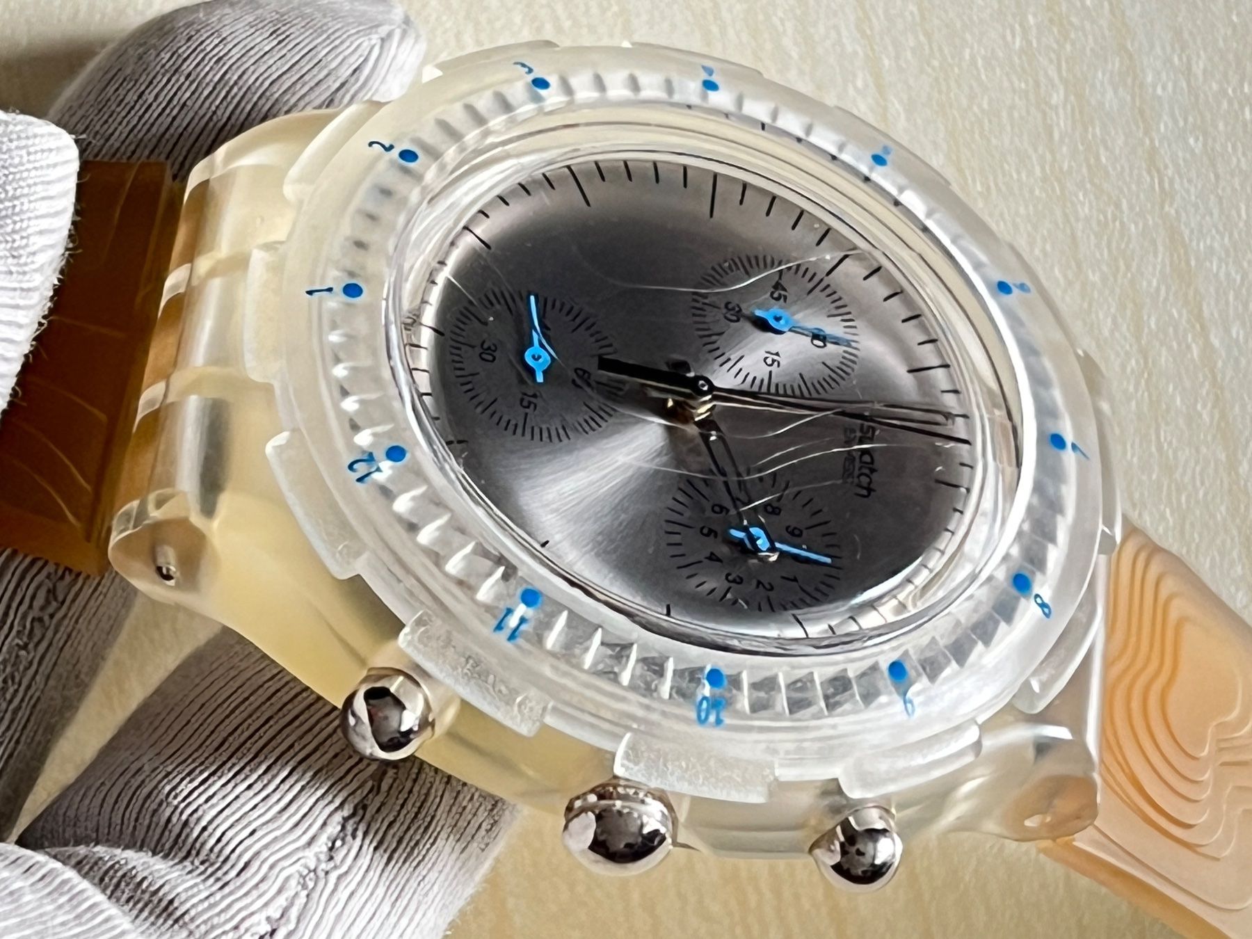Swatch Orologi: Swatch Chronograph Uhr – Usato da Grenchen venduto da chththl 6