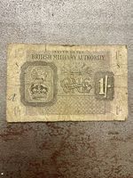 Schilling-Banknote der British Military Authority