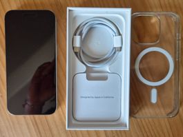 Apple iPhone 15 Pro 128GB Silber mit Zubehör Hülle