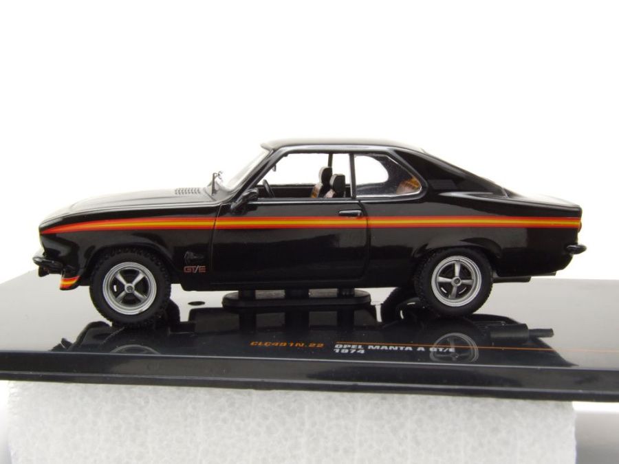 Opel Modellautos: OPEL MANTA A GT/E SCHWARZ BLACK MAGIC  1:43 IXO – Neu und originalverpackt aus Suhr von Moebelsiralfred 2