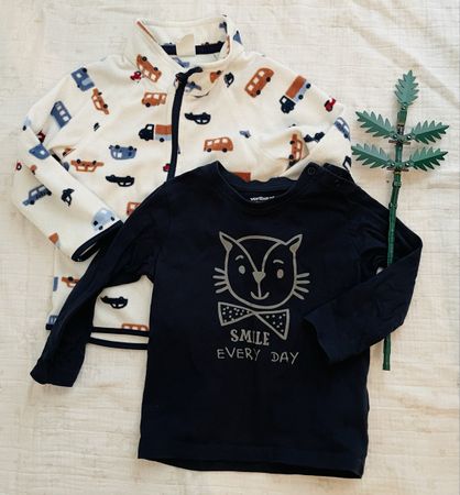 Kids' Fleece Jacket and 'Smile Every Day' Top