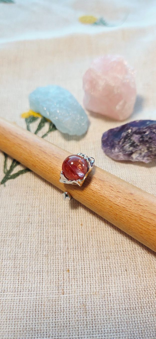 Anelli: NEW - S925 Flower Agate Open Ring (Adjustable) – Nuovo (secondo la descrizione) da Zürich venduto da cin_wcf6 5