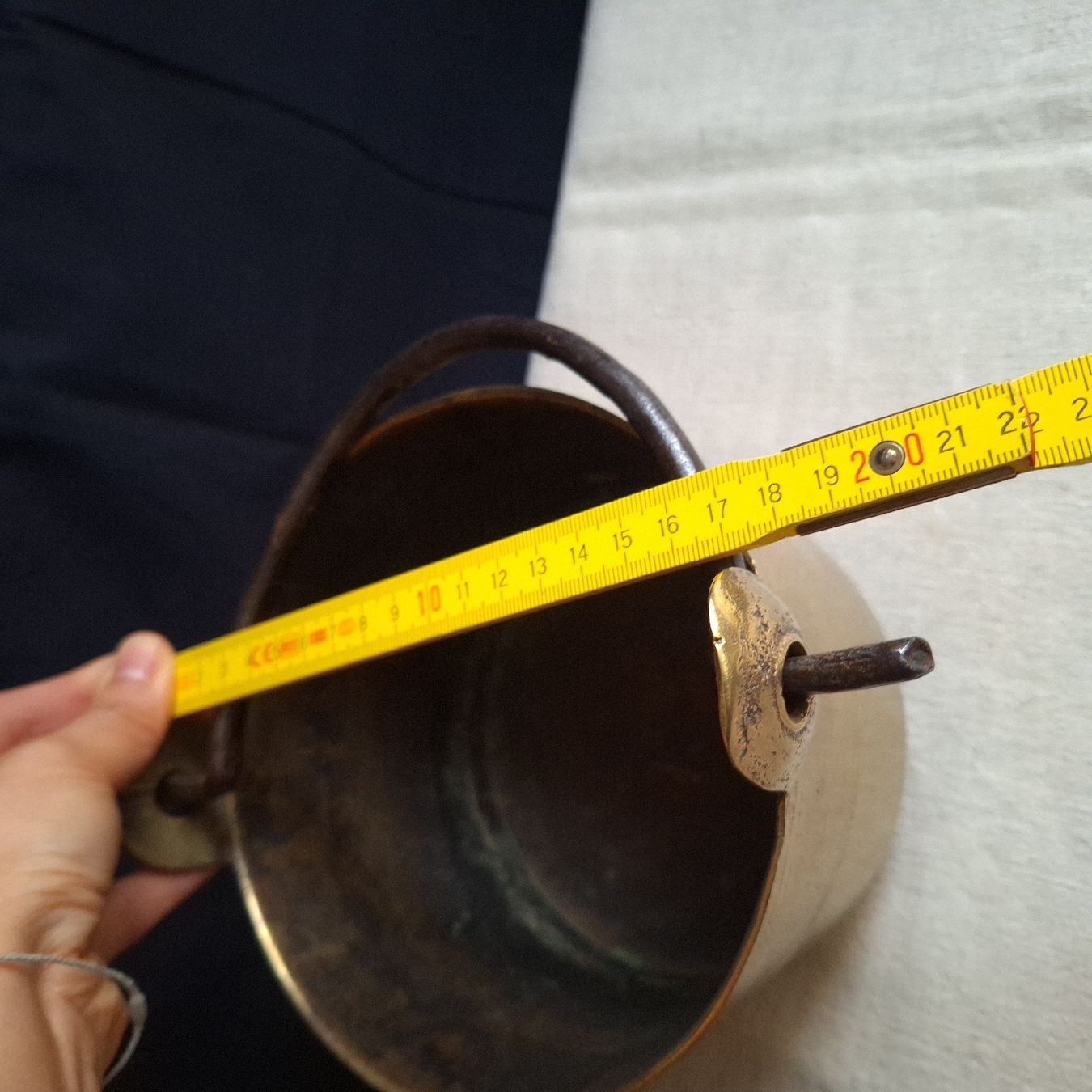 Pentole: 2 schöne, massive Töpfe, Eimer, Kessel – Usato da Winterthur venduto da Goldpipau 6