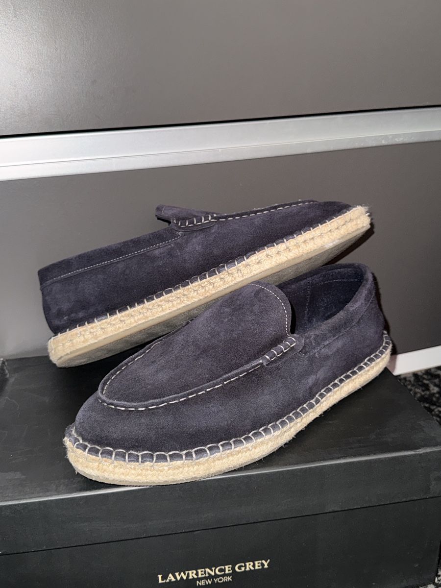 Herrenschuhe: Espadrilles Lawrence Grey Blau Wildleder Gr. 44 – Neu (gemäss Beschreibung) aus Schlieren von kle_dis 1
