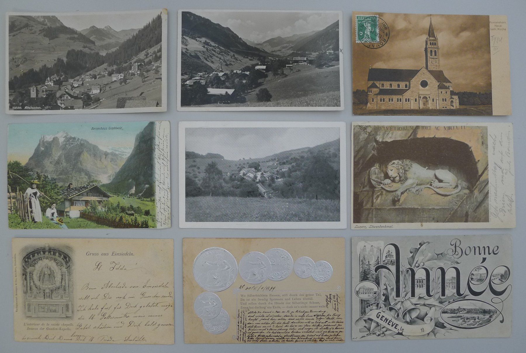 Cartes postales: 1900-1970, Schöne Sammlung mit 500 Ansichtskarten + Lithos – D'occasion à Sursee par Luzernerraute 2