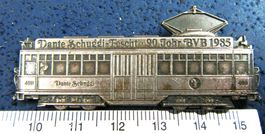 DANTE SCHUGGI TRAM BASEL FESCHT BVB 1985 ANSTECKNADEL GEPRÄG