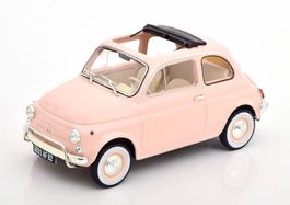 Fiat 500 L 1985-1972 rosa / schwarz       1:18 von NOREV