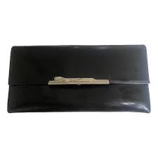 CARTIER Geldbörse schwarz Lackleder Panther