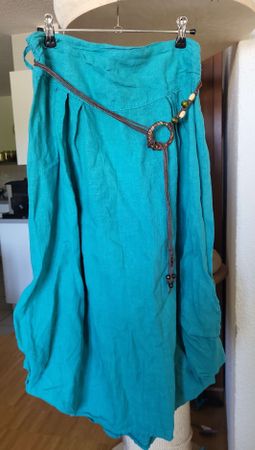 Kleid Tuerkis Groesse M mit Guertel ohne seher guter Zustand
