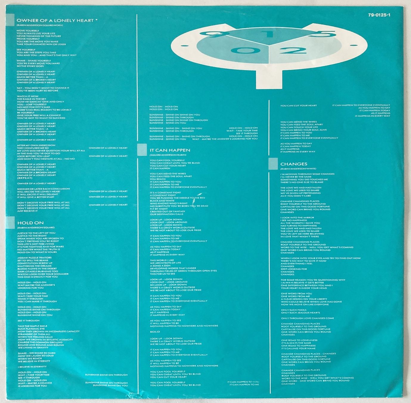 Schallplatten: YES - 90125 – Gebraucht aus Bottens von hotter-than-hell 2