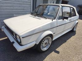Golf MK1 Cabriolet blanc toit blanc