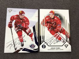Jonas Taibel SCRJ Fribourg Hockey Card signiert