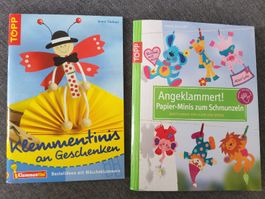 2 Bastelbücher Klemmtini & Angeklammert!