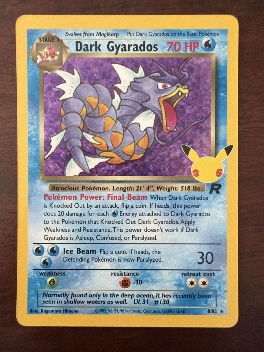 Pokémon Carte collezionabili: Dark Gyarados (CEL TR 8) – Nuovo (secondo la descrizione) da Emmenbrücke venduto da Pack_Ripper