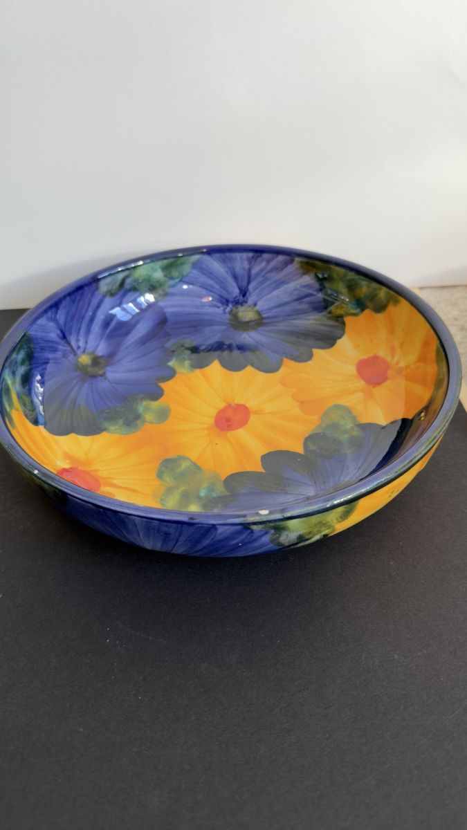 Piatti di portata: Teller/Schale mit Blumenmuster Handbemalt – Usato da Widnau venduto da kustercarmen 1