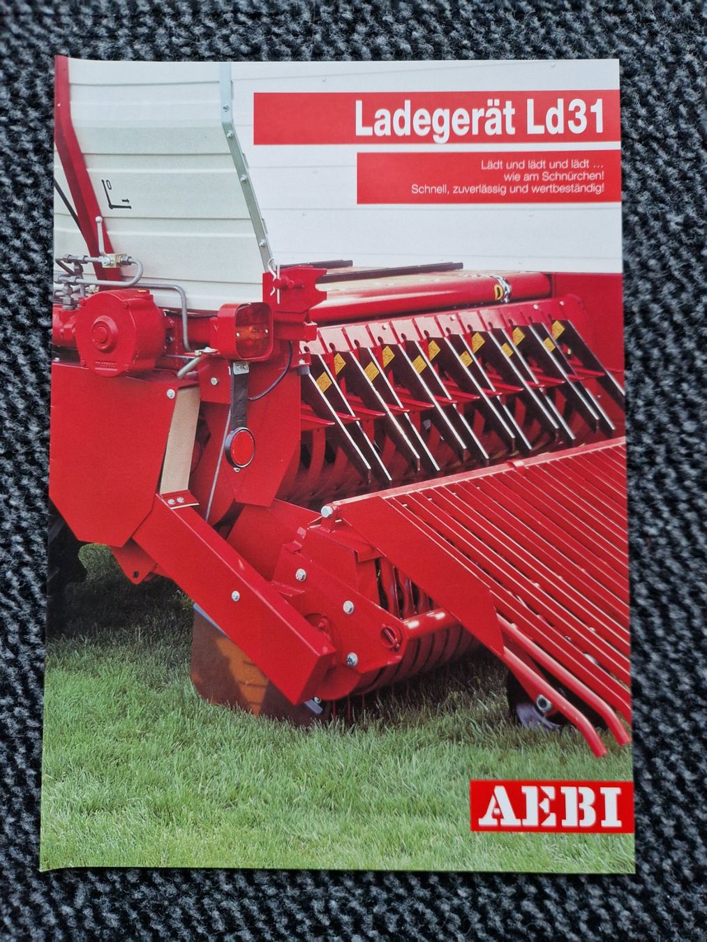 Aebi Traktoren: Original Prospekt Aebi Transporter Ladegerät Ld31 – Gebraucht aus Dürnten von Bachtel84