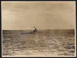 Fotografie 1. WK, Deutsches U-Boot beim 