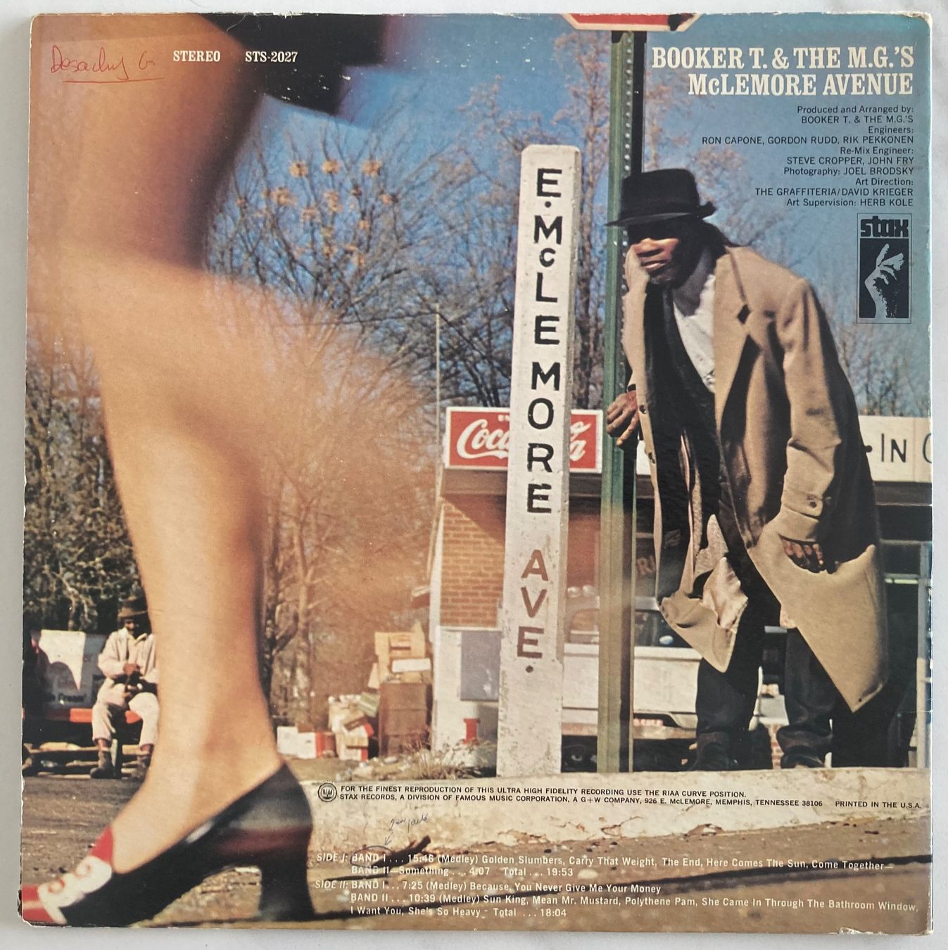 Dischi in vinile: BOOKER T. & THE M.G.' S - MCELMORE AVENUE – Usato da Poliez-Pittet venduto da Newtown-Records 1