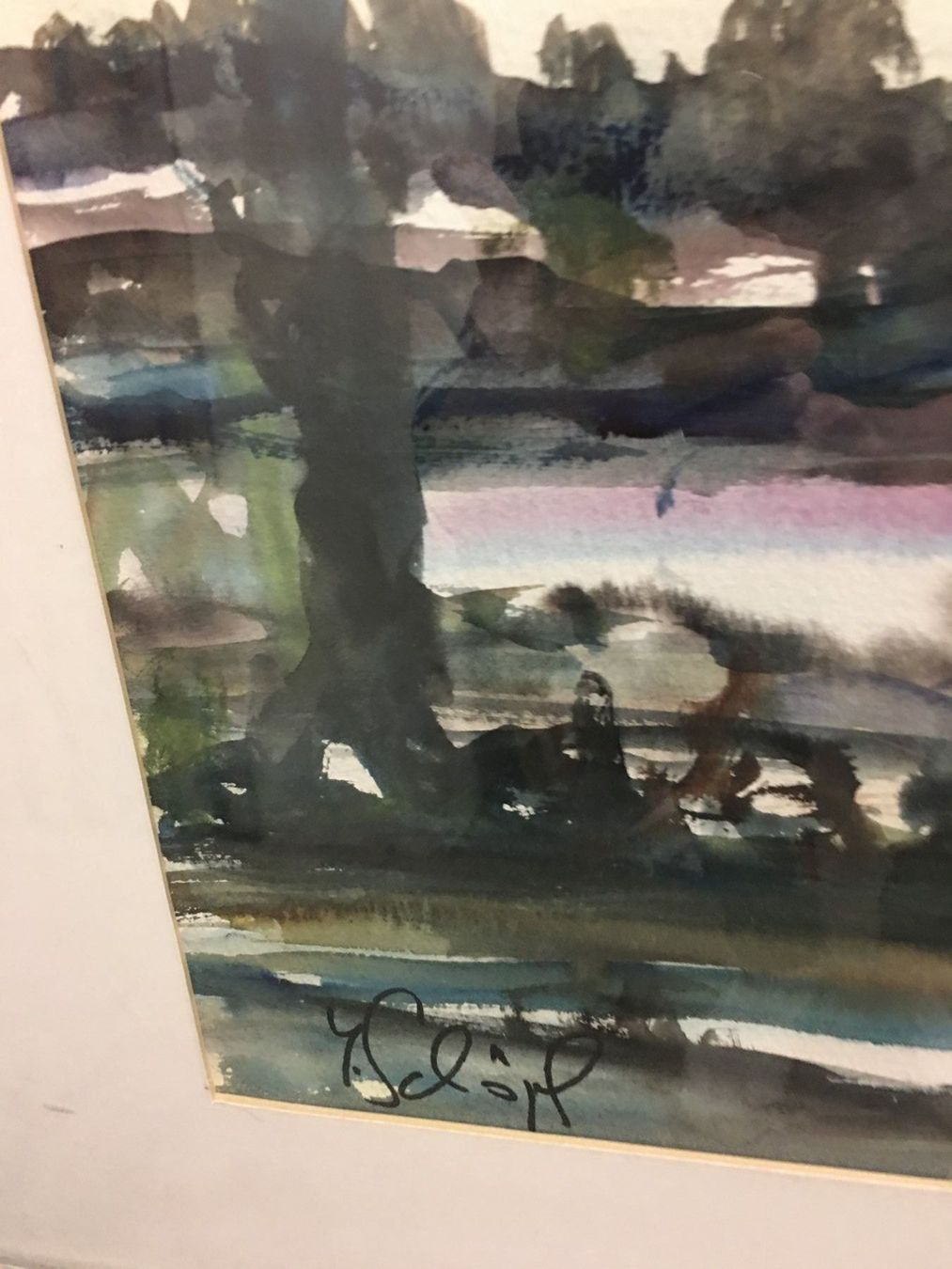 Gemälde: Bild Aquarelle von J. Schöpf – Gebraucht aus Zürich von Nofelet31 2