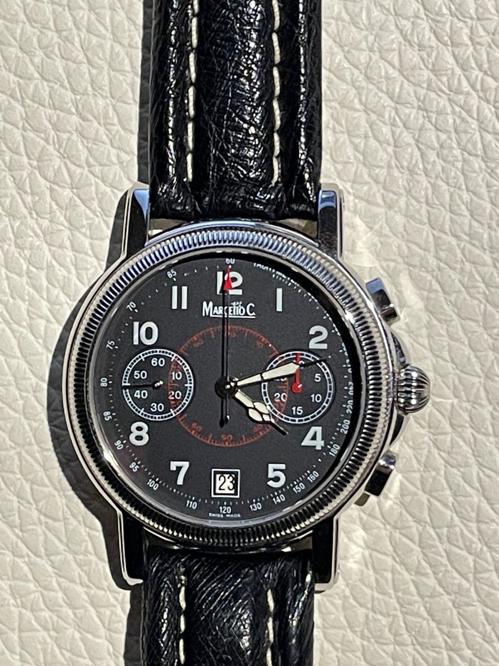 Valjoux Montres: Marcello C. Fliegerchronograph Valjoux 7734 – Neuf avec emballage d'origine à Basel par arm_gf7p 1