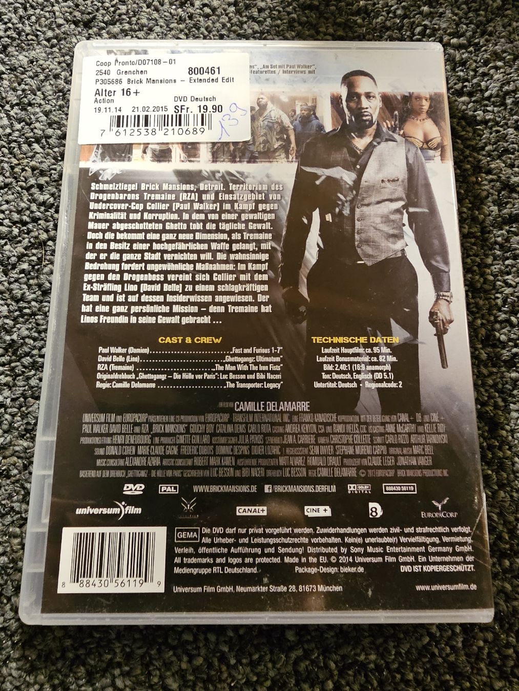 Tutti i DVDs: DVD Brick Mansions (19844) – Usato da Ruswil venduto da jan_bxl5 1