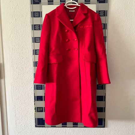 Original Miu Miu Mantel Rot Grösse 38