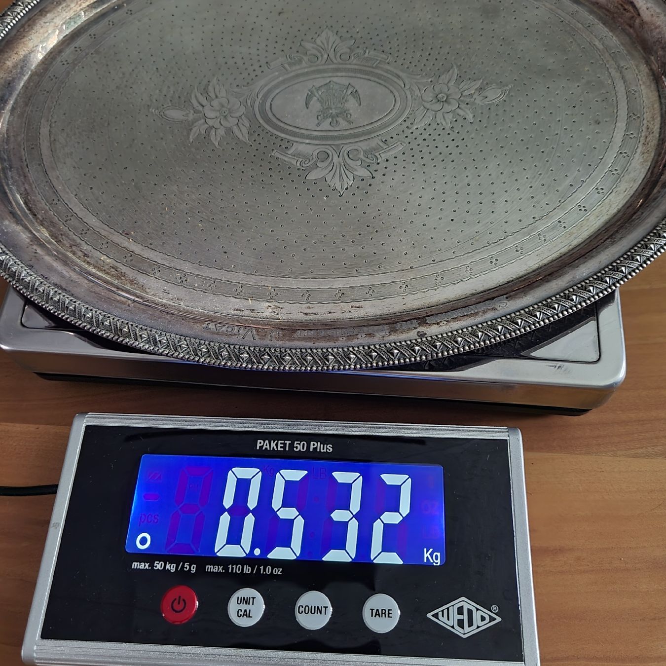 Servierplatten: Vintage Silberplatte 800M – Gebraucht aus Kägiswil von Megafi56 2