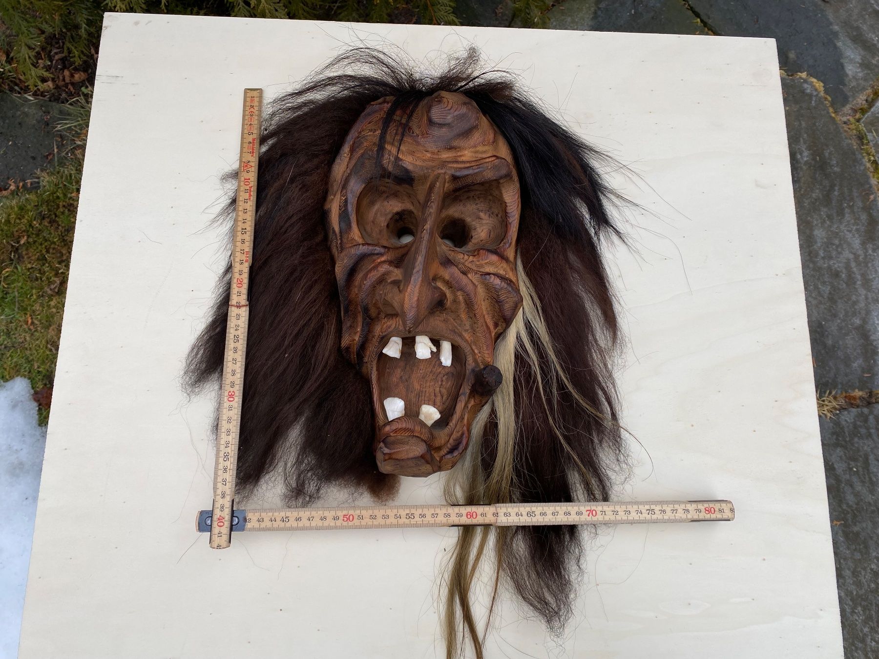 Altro in Antiquarato & Arte: sehr schöne alte Walliser Holzmaske – Usato da Feldbach venduto da Olive1 9