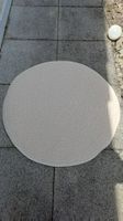 Runder ausen Teppich cremefarben 