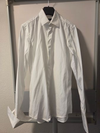 Boss Machnettenhemd weiss Gr 39