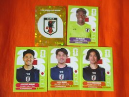 Panini WM 2026, JPN 1, 2, 5, 8, 16
