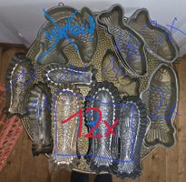 26 x Alte Metall Fisch Formen div. Modelle zum backen