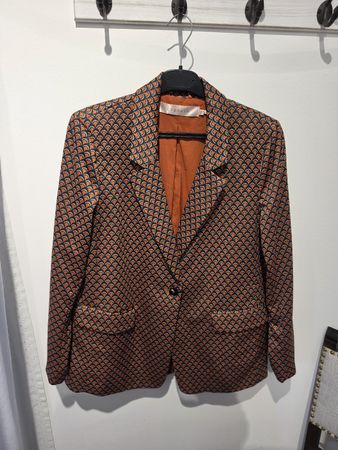 Blazer Esqualo gemustert orange blau Grösse XL neuwertig
