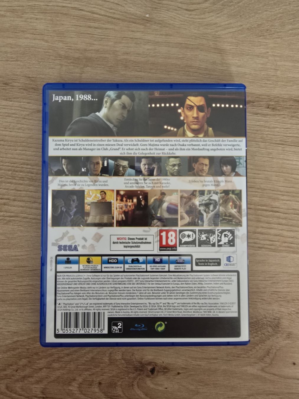 Sony Giochi: Yakuza 0 PS4  – Usato da Chur venduto da 1996hiphop 1
