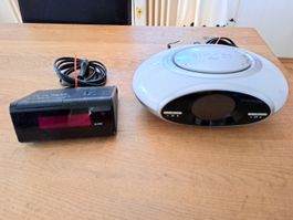 2 Wecker mit LED Anzeige und Radio Funktion 