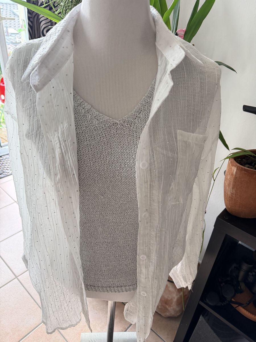 Camicette: Glitzernde und lurex Top TU  – Usato da Melide venduto da fashiono5 1