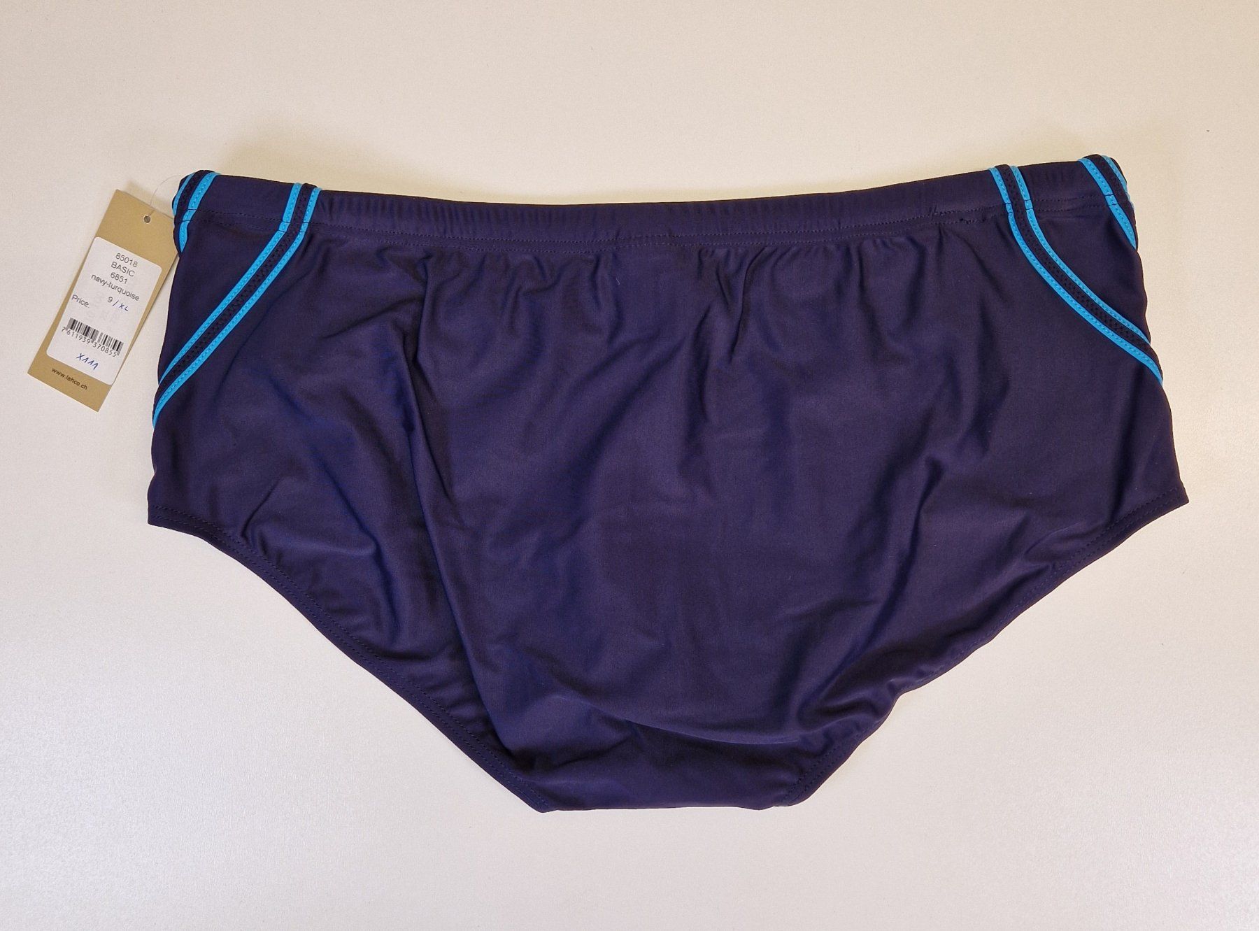 Lahco Costumi da bagno: Badehose Herren XL Lahco Basic Navy / Rabatt 50% - 70%!!! – Nuovo e nell'imballaggio originale da Braunau venduto da Brand-Store 1