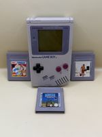 Nintendo Game Boy DMG-01 HS + 3 jeux – Original Vintage 